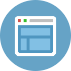 An icon with a browser